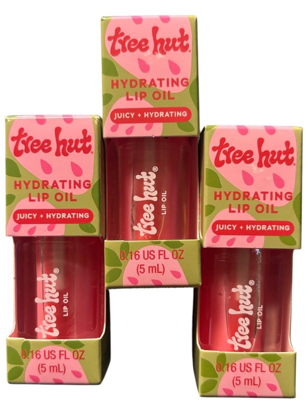 Tree Hut Bundle | Hydrating Lip Oil Juicy & Hydrating Strawberry | Bundle 3 NWT